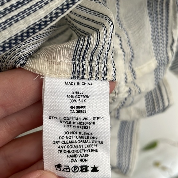 Theory NWT Odettah-Vall Off-Shoulder Silk Blend Top S - Picture 5 of 6